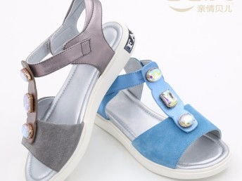 圖 親情貝兒圓珠款式真皮童鞋批發(fā) 成都服裝 鞋帽 箱包