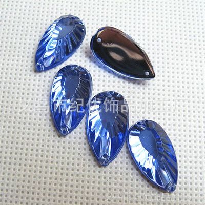 diy婚紗鞋帽材料包包批發(fā)手縫鉆臺灣亞克力鉆/10*14水滴形輔料